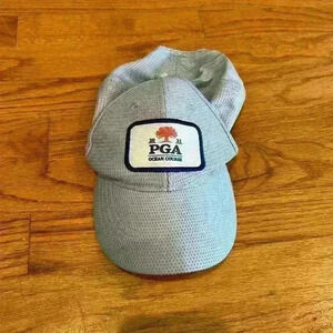2021 PGA Tour Ocean Course Garb Youth Hat Gray Adjustable Mesh